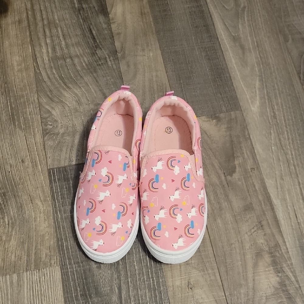 Pink Unicorn Slip-On Kids Shoes